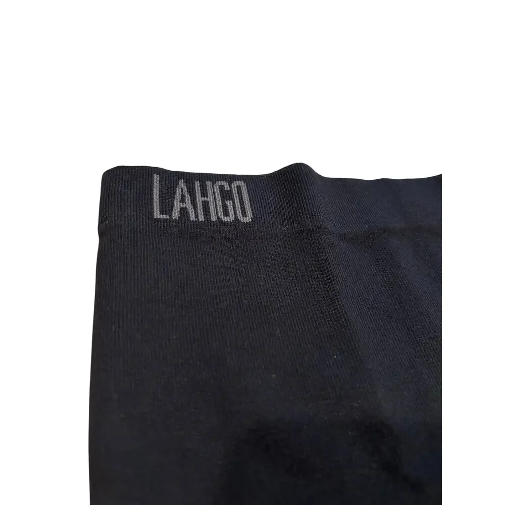 Lahgo Soft Supportive Seamless Modal Boxer Brief Black S NWT